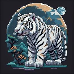 White Tiger Pixel token logo