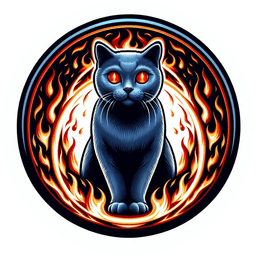 Russian Blue Cat logo