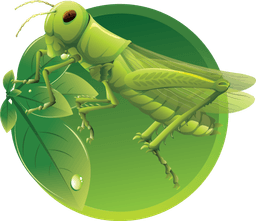 Green Grass Hopper logo