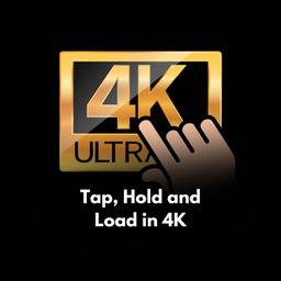 Tap, Hold and Load in 4K logo