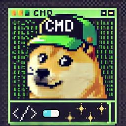 Doge in Terminal logo