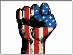 Trump's Fist of America logo