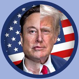 Elon is for Trump logo