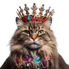 Cat in a Crown