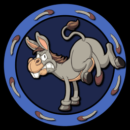 hung like a donkey logo