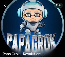 PAPA GROK  logo